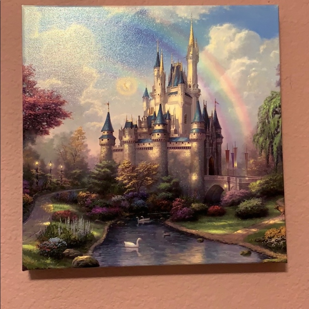Thomas Kinkade Cinderella’s Castle canvas wrap